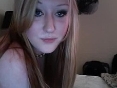 As we were having a livecam chat, I asked my breasty girlfriend to remove her top and show me her boobs. That babe followed my request, which totally turned me on and I had to ask her to toy her pussy for me.