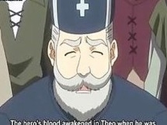 Anime vampire babe in arms with chunky tits is getting gangbanged changeless on the floor
